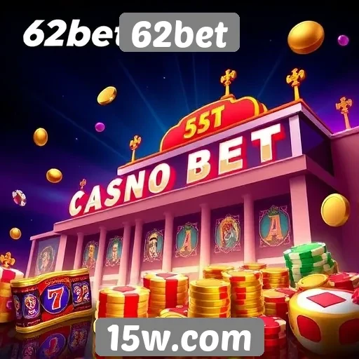 A popularidade dos jogos de cassino na plataforma 62bet